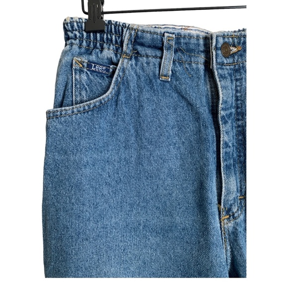 Vintage Lee Women's Jeans M-L Elastic Waist Medium Wash (See Measurements) - Picture 5 of 6